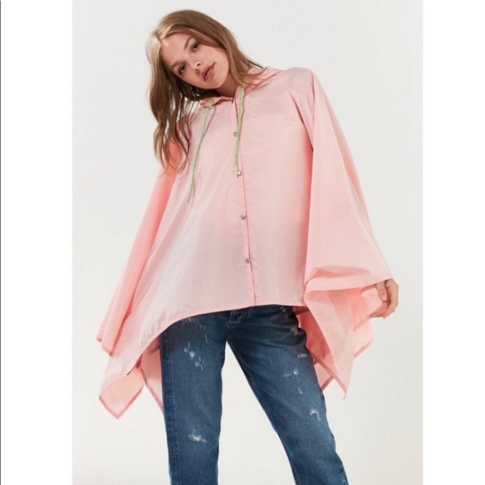 Urban outfitters pink rain poncho NWT (copy listing)